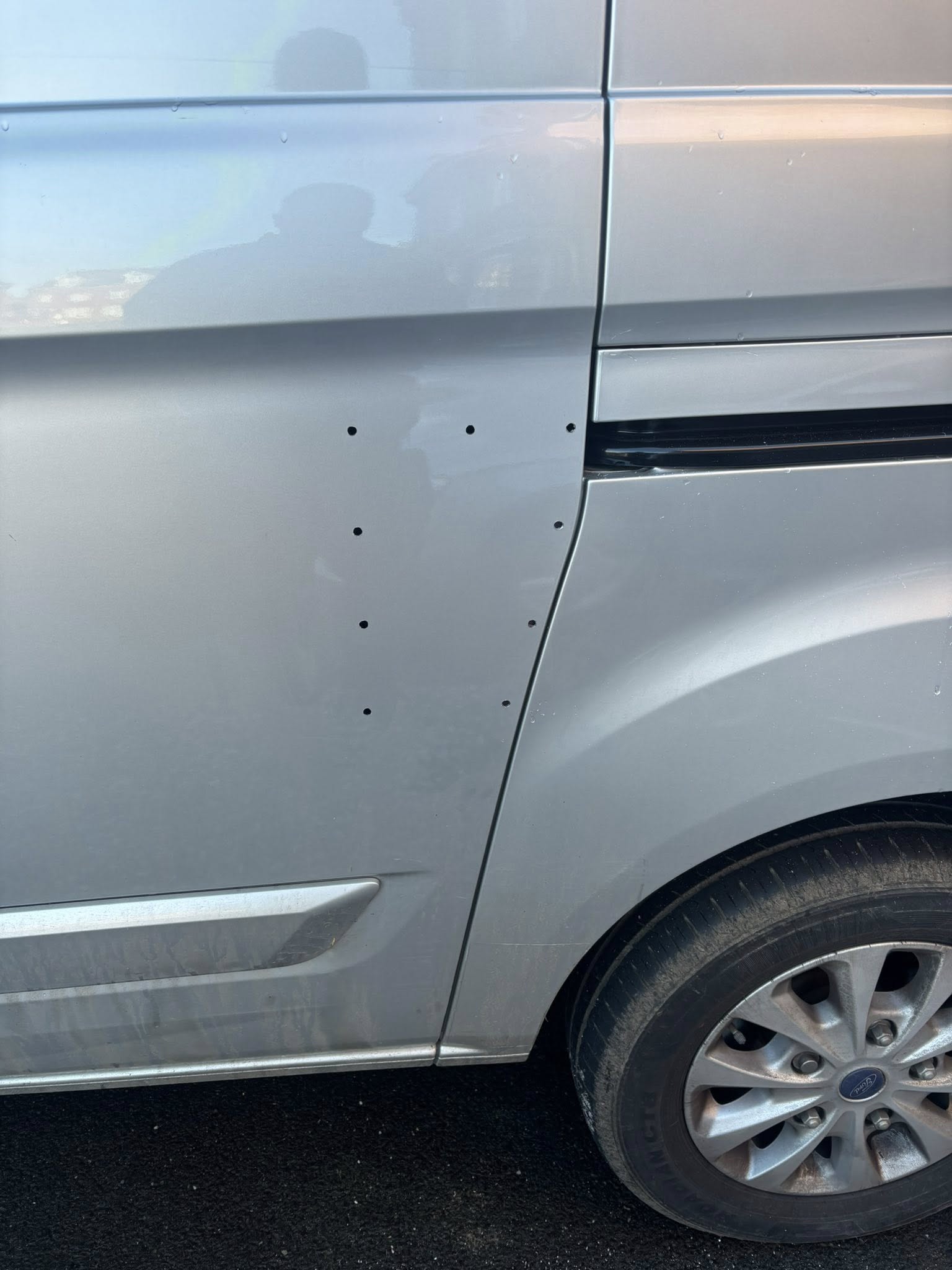 Door repair preparation work